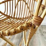 Shell vintage rattan chair