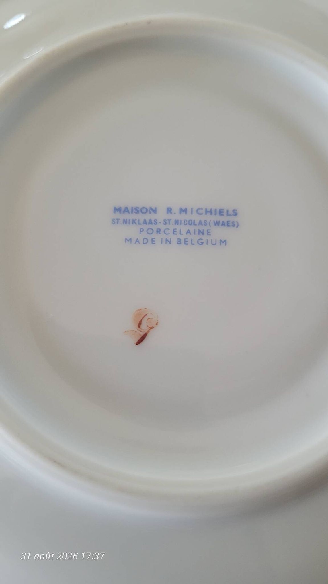3 vintage Belgian cups from Maison R. Michiels (St Nicolas Waes)