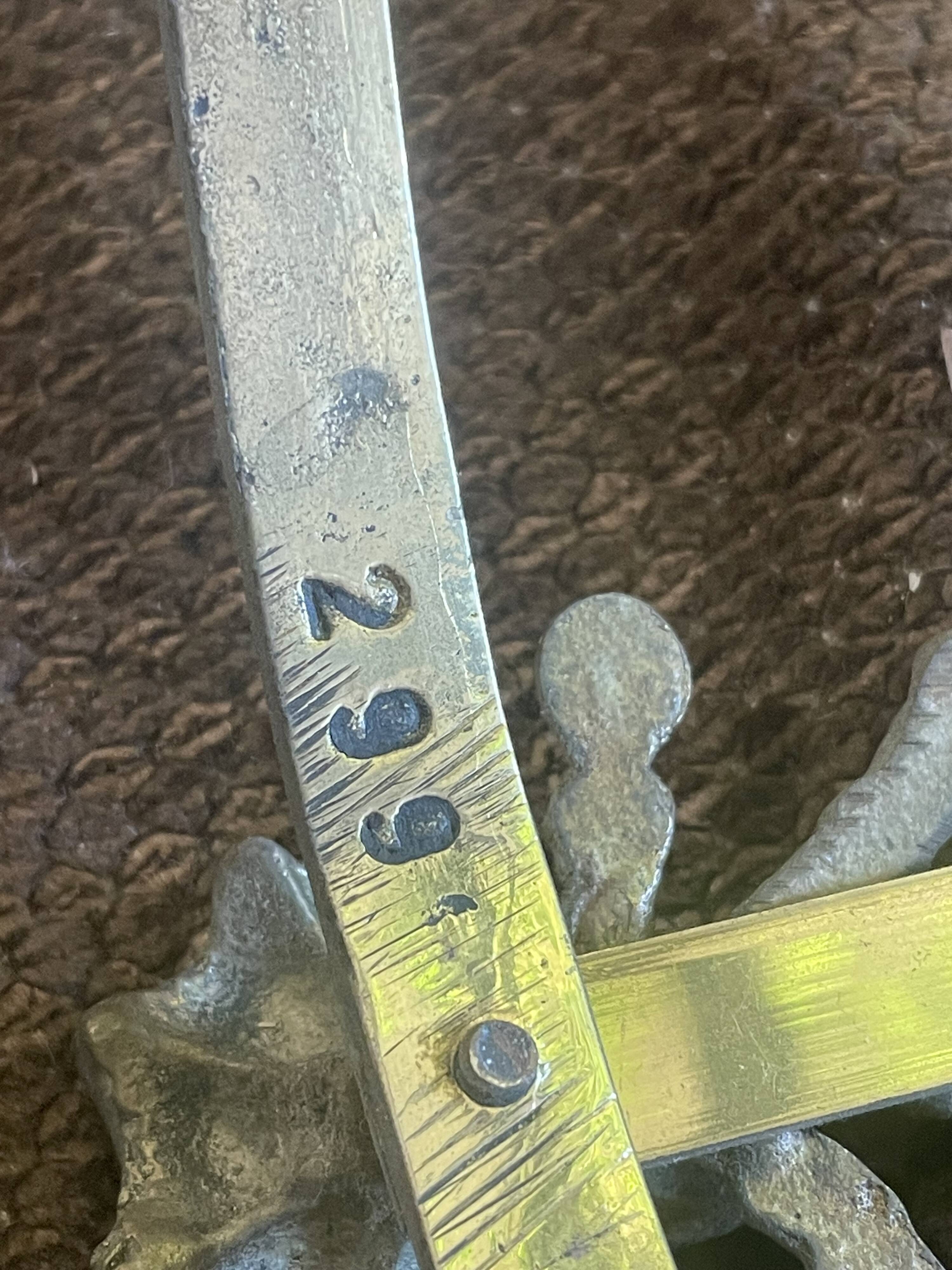 Bronze and polished glass suspension circa 1900