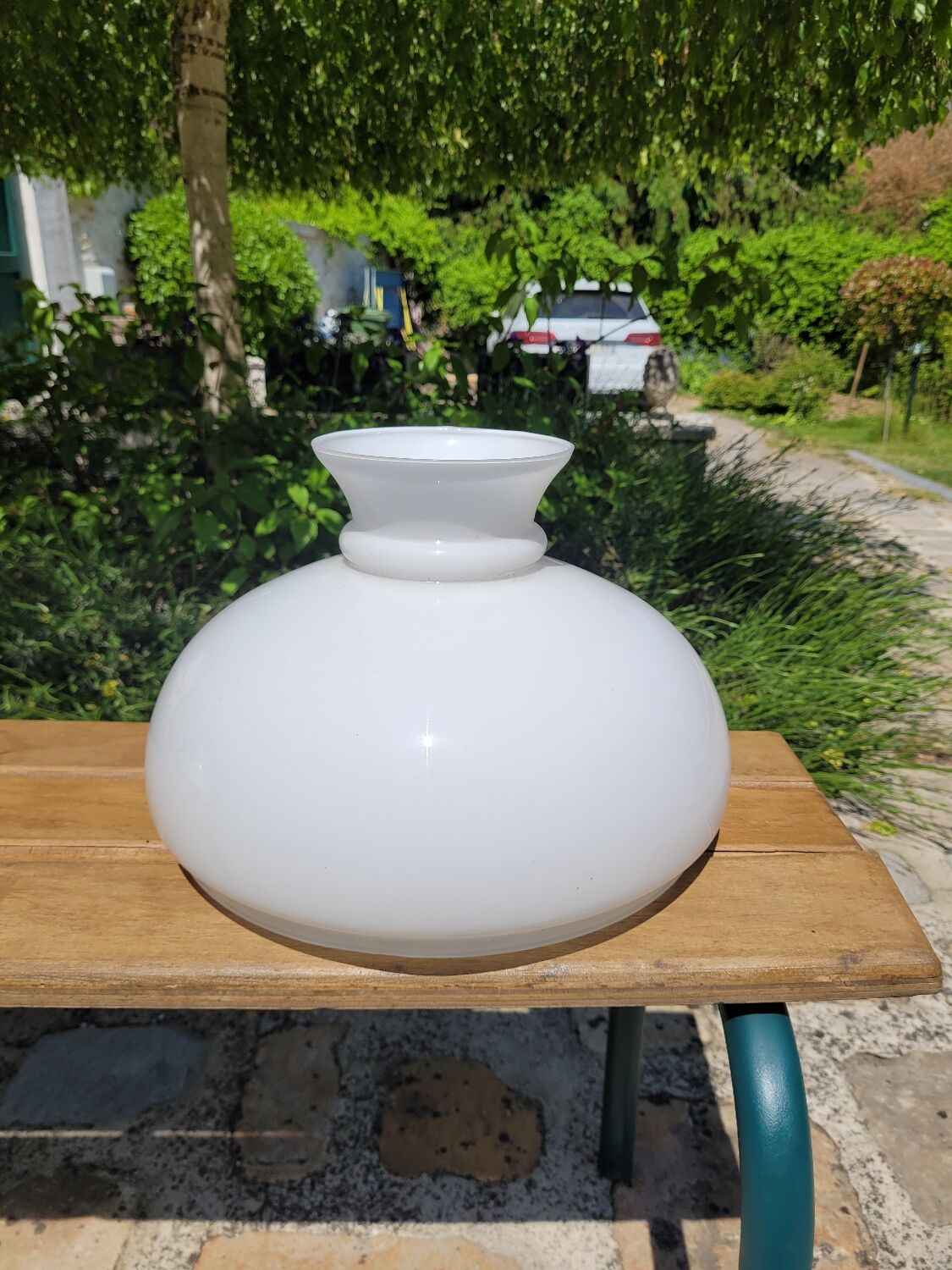 White opaline globe 275mm