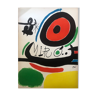 Joan miro, tres libres, 1970. original lithograph.