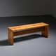 Banc en pin massif, Les Arcs, circa 1973