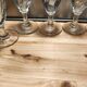 12 small twisted bistro glasses, 19th century