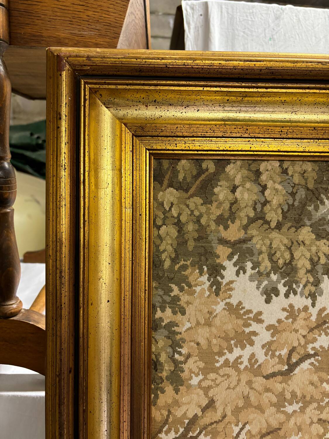 Vintage Aubusson wall tapestry