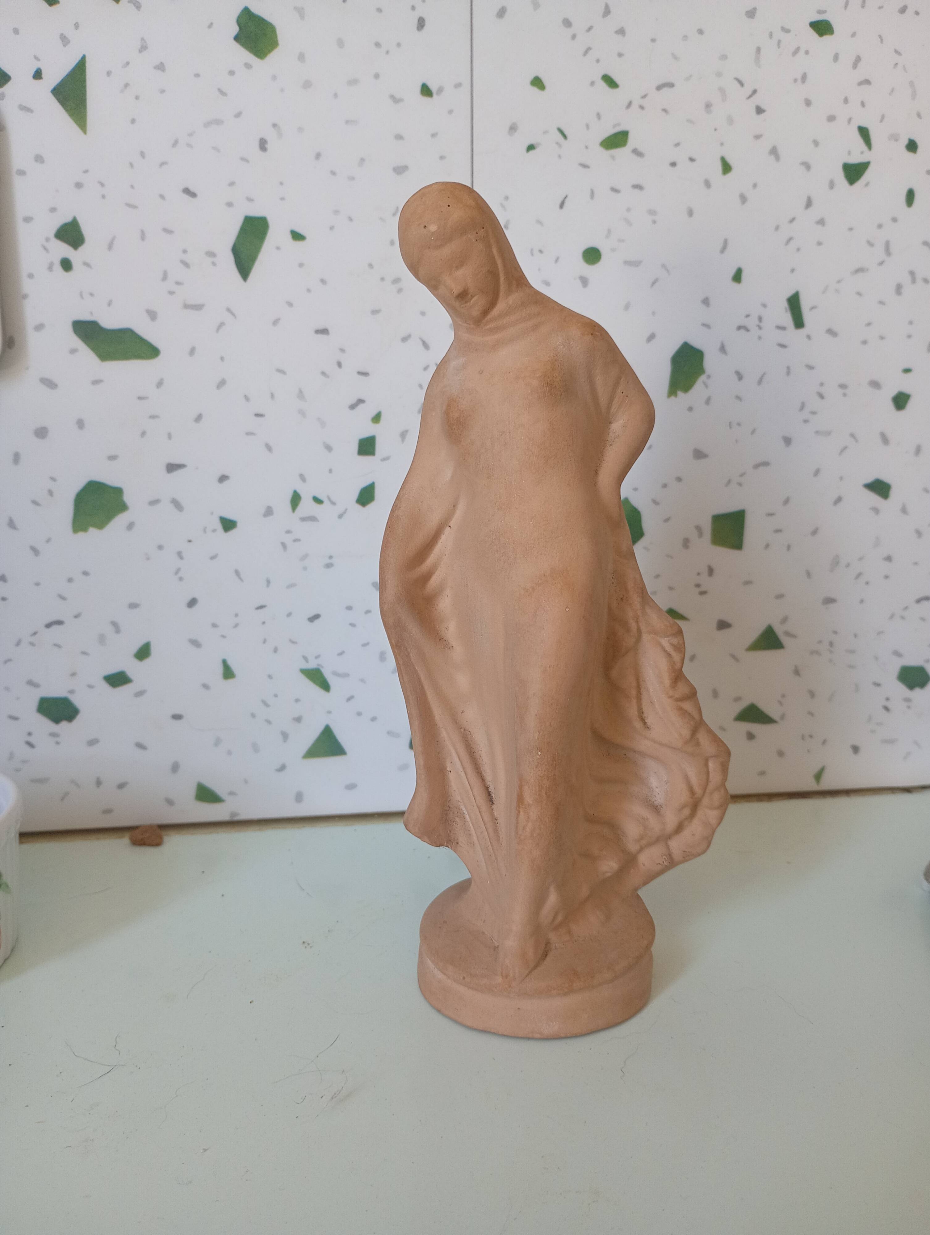 Terracotta statuette from Tanagra, draped, known as Titeux Dancer.