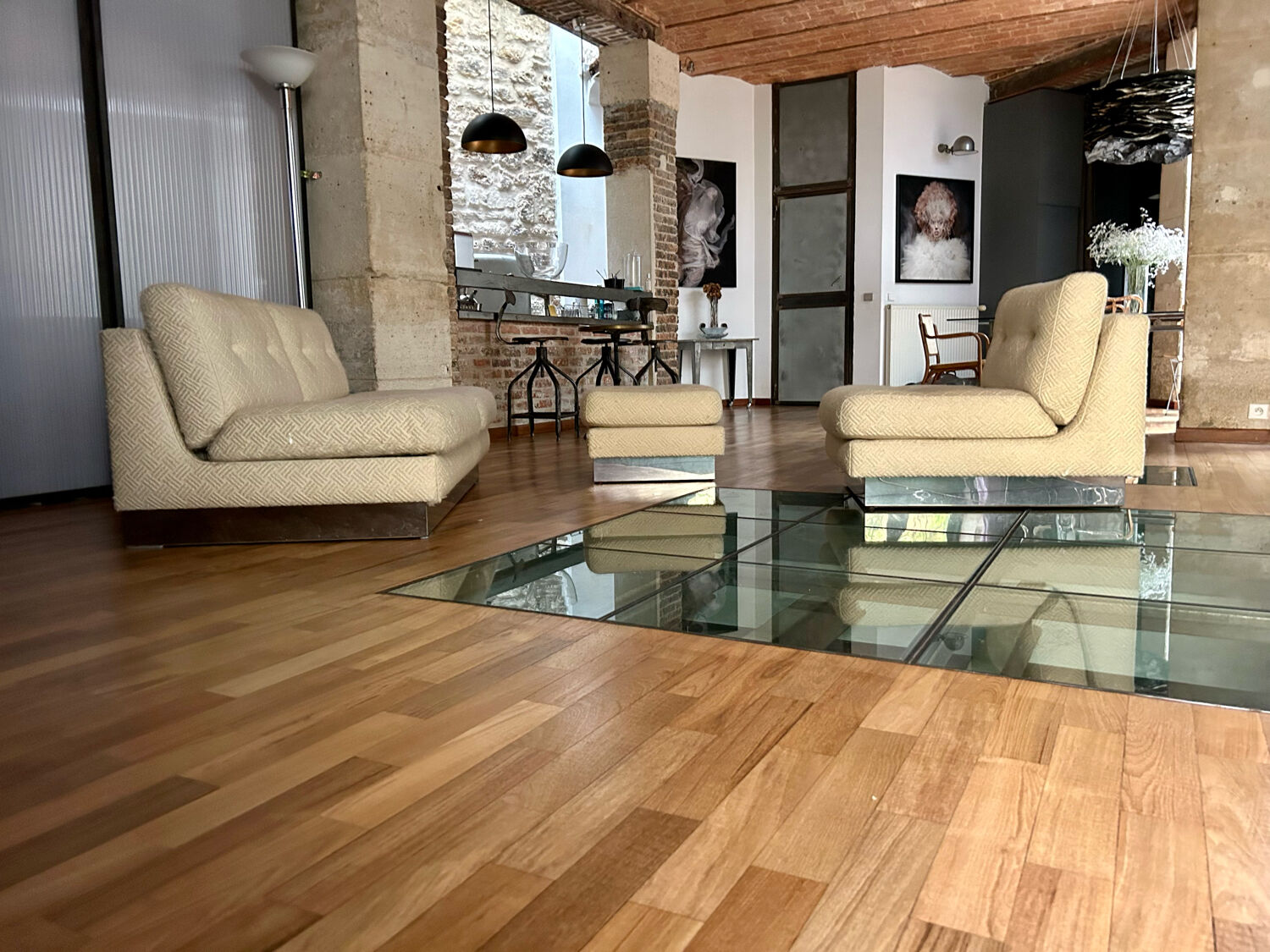 Salon "California" Jacques Charpentier, edition "Flat", France 1970