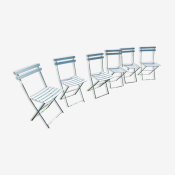 Lot of 6 garden chairs