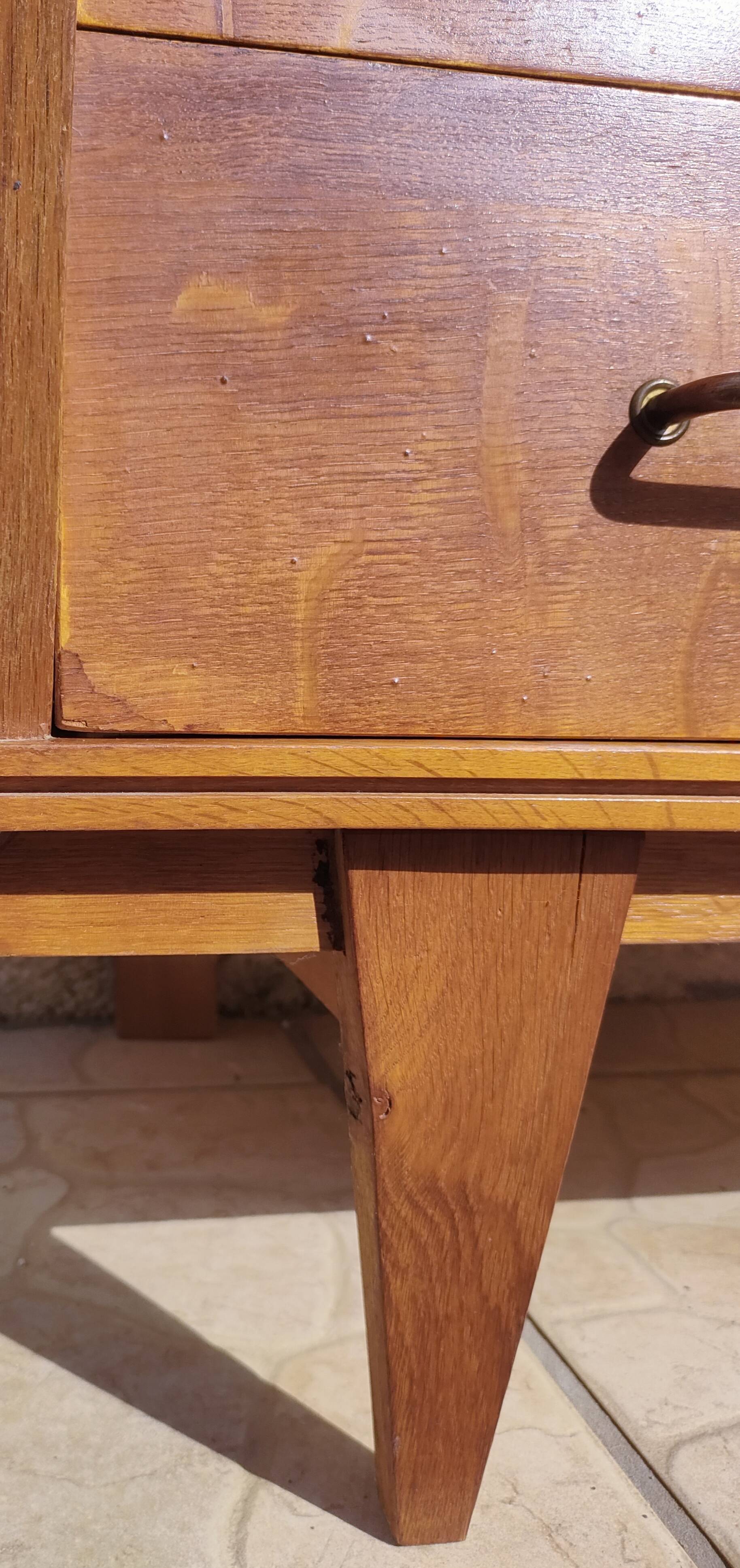 Designer wooden chest of drawers from the 60s