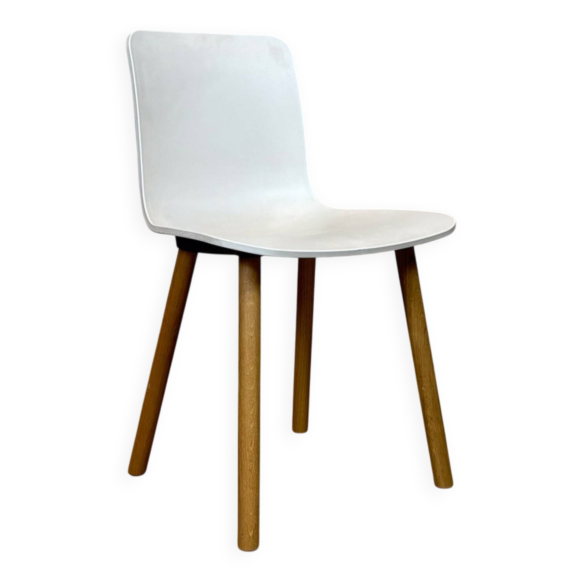 Vitra Hal Jasper Morrison, plastic and wood – white – work chair