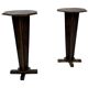 Table d'appoint Art Déco, ensemble de deux tables de plante en chêne.