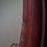 Miroir sculpté en chêne avec feuilles de laurier doré, début 19ème siècle