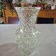 large vintage cut crystal vase