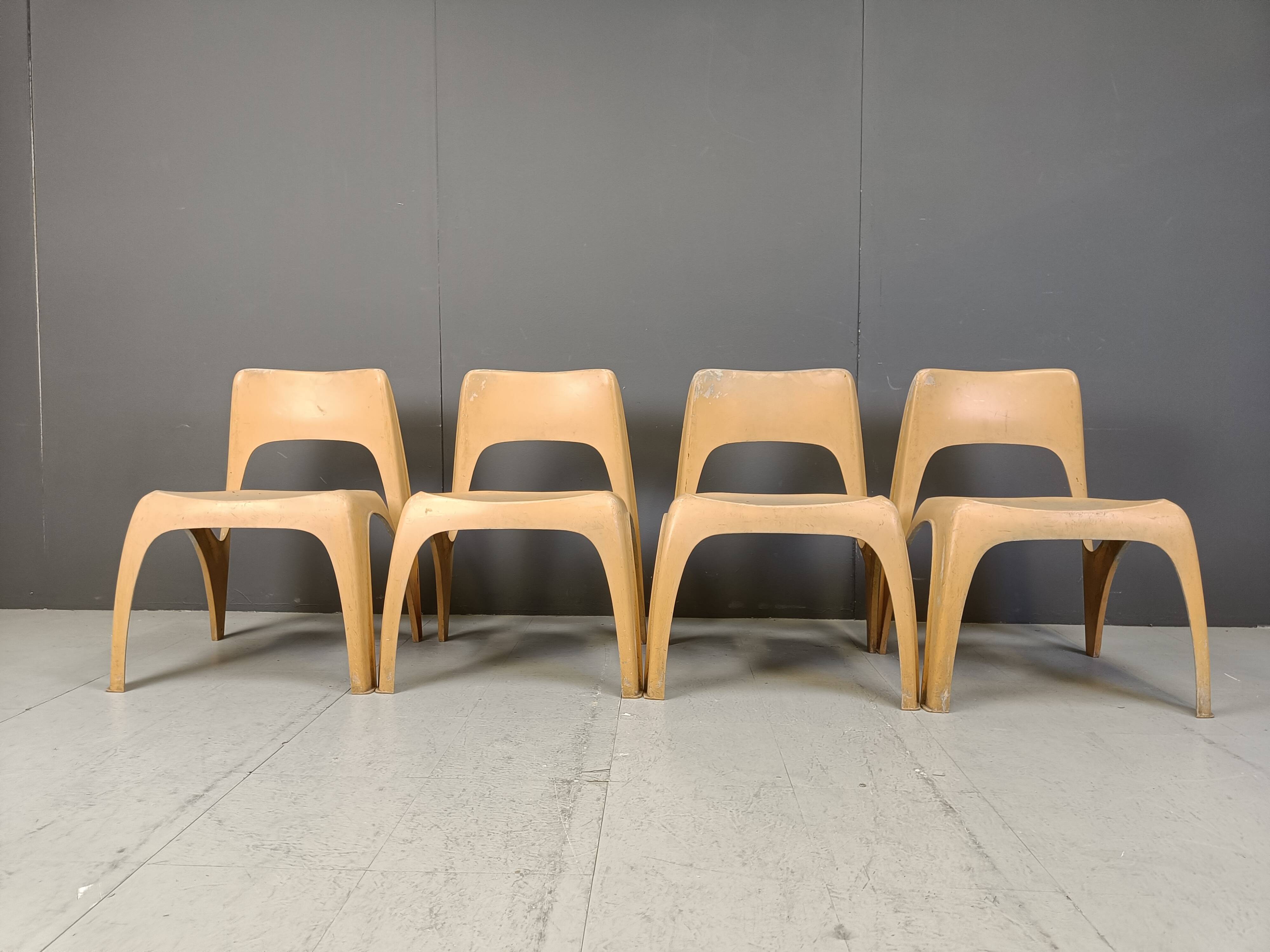 German dining set by Preben Fabricius for Interplast, 1970s