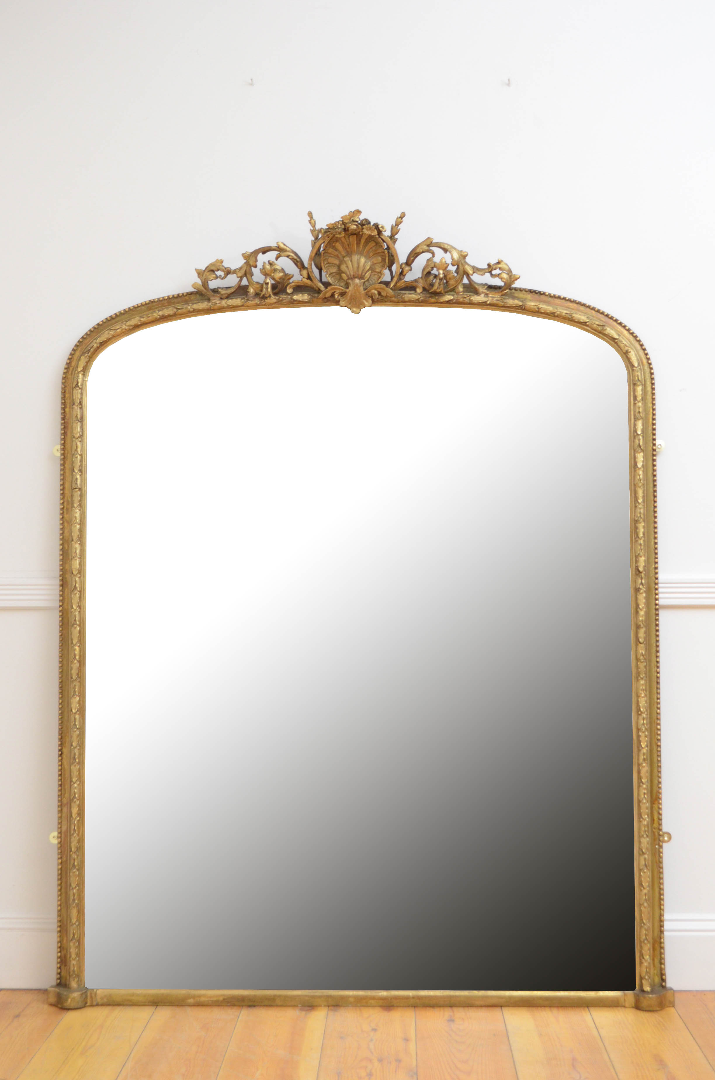 English victorian giltwood wall mirror - 174x138cm