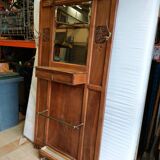 Old wooden wall-mounted locker room - Art Deco