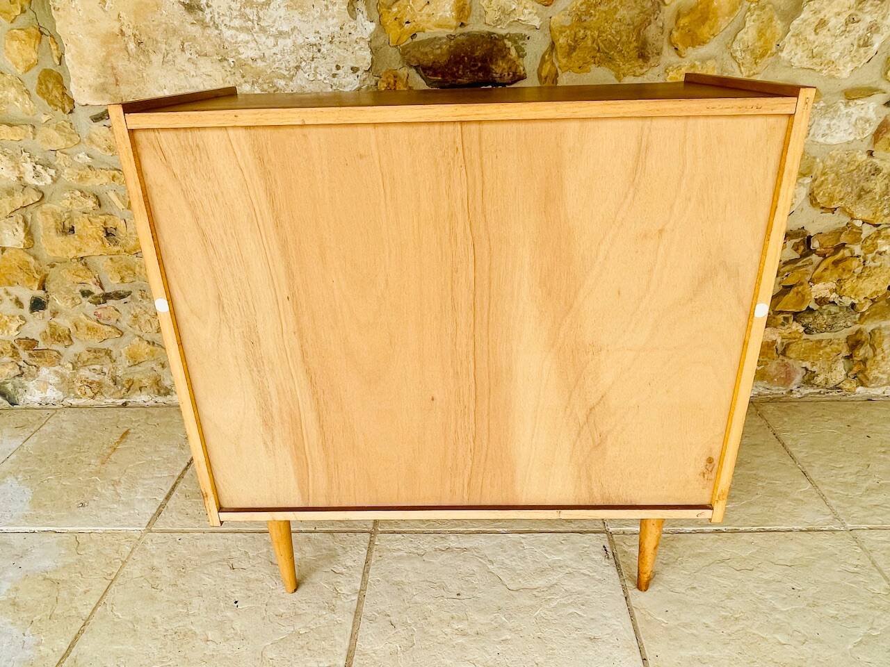 Vintage 4-drawer chest of drawers by Capelle, circa 1960s