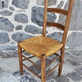 6 straw chairs in the style of the Georges Robert