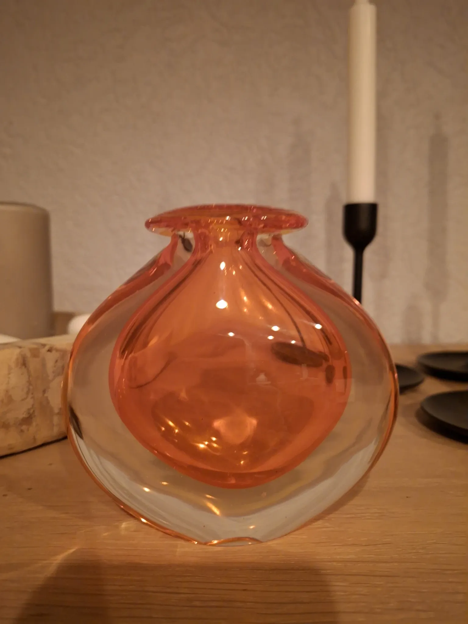 Vintage Murano glass Sommerso vase - Attributed to Flavio Poli / Se