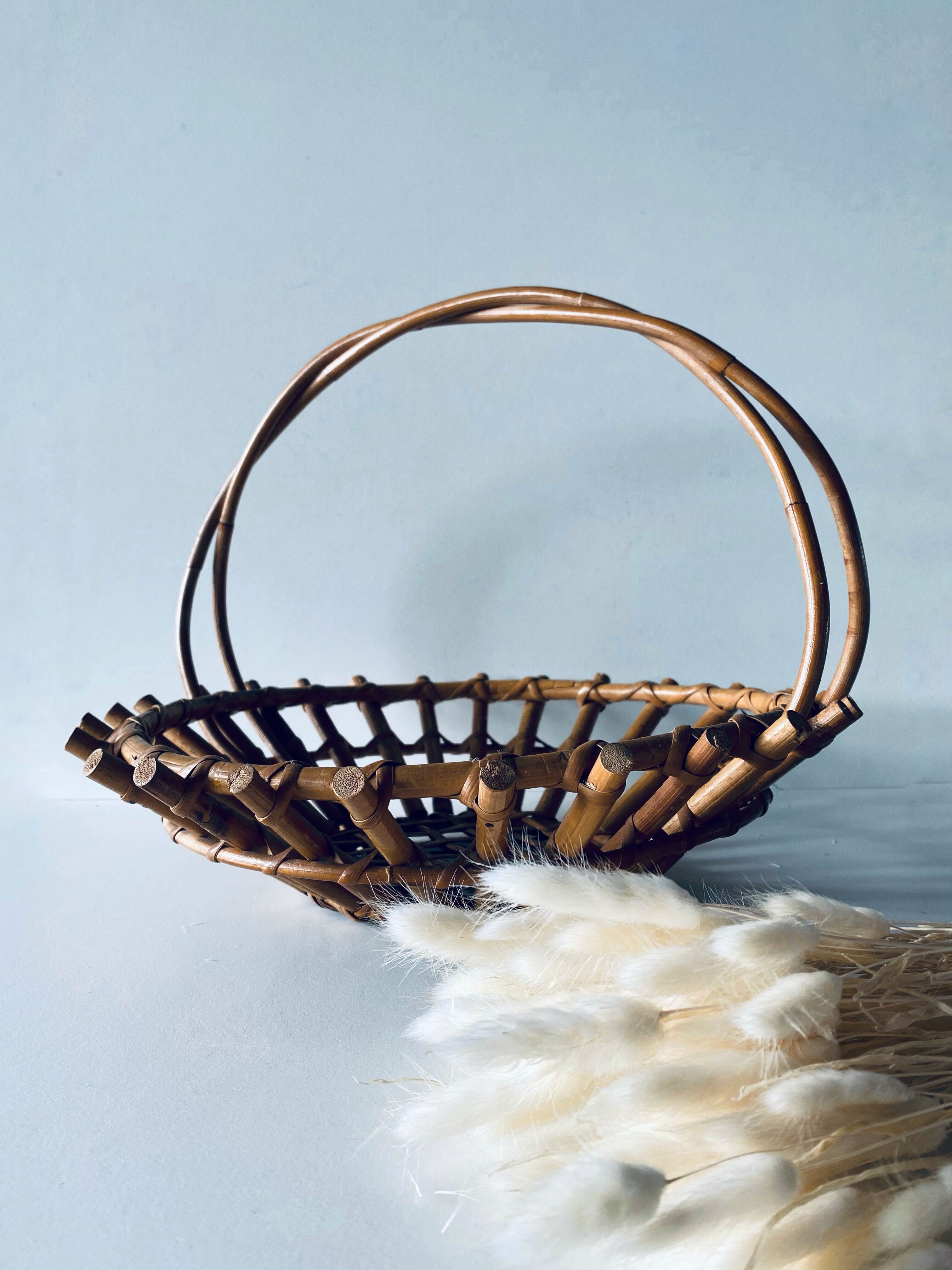 Old rattan basket