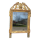 Antique mercury mirror, Louis XVI style gilded frame, 84x50cm