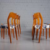 Chaise modèle 71 en teck de Niels Otto Møller pour JL Møllers