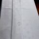 Party tablecloth - 2m30 x 5m30 - white damask monogrammed ct