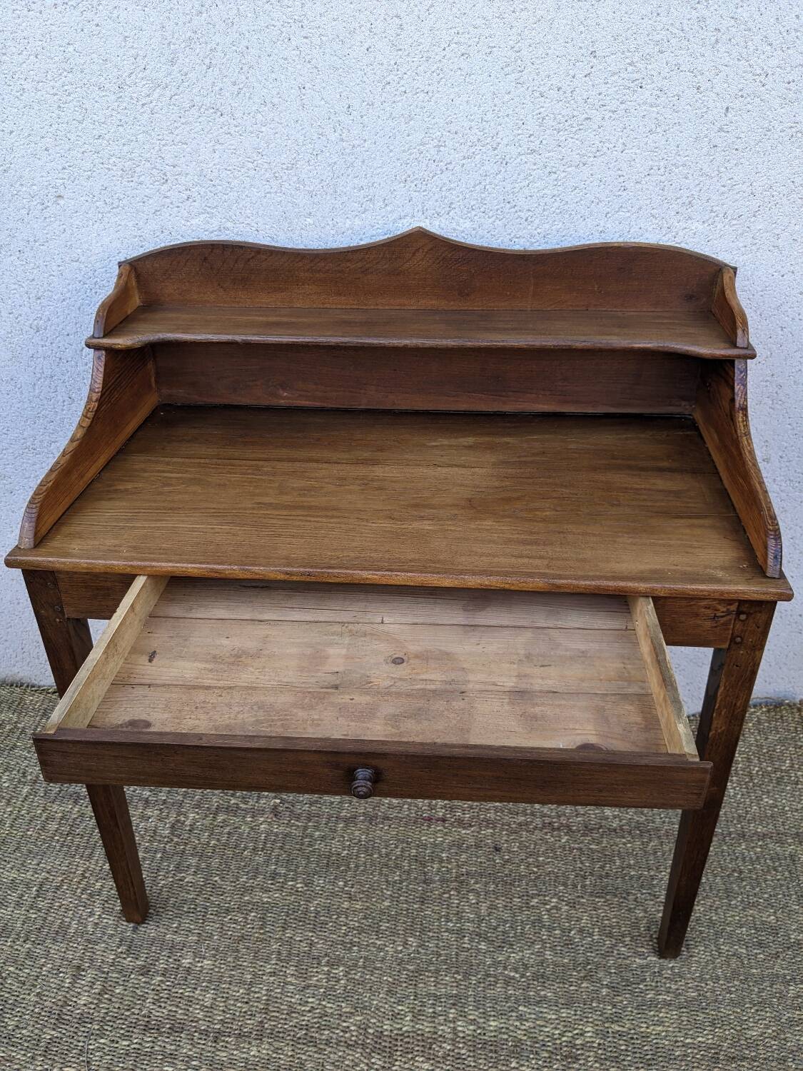 Rustic solid oak desk