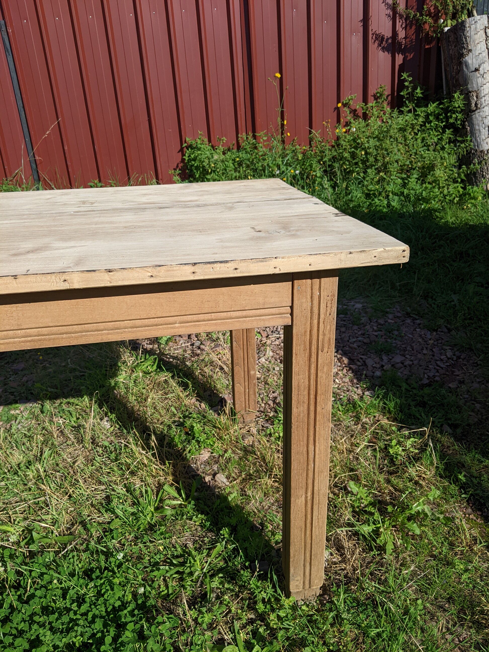 Ancienne grande table de ferme circa 1950