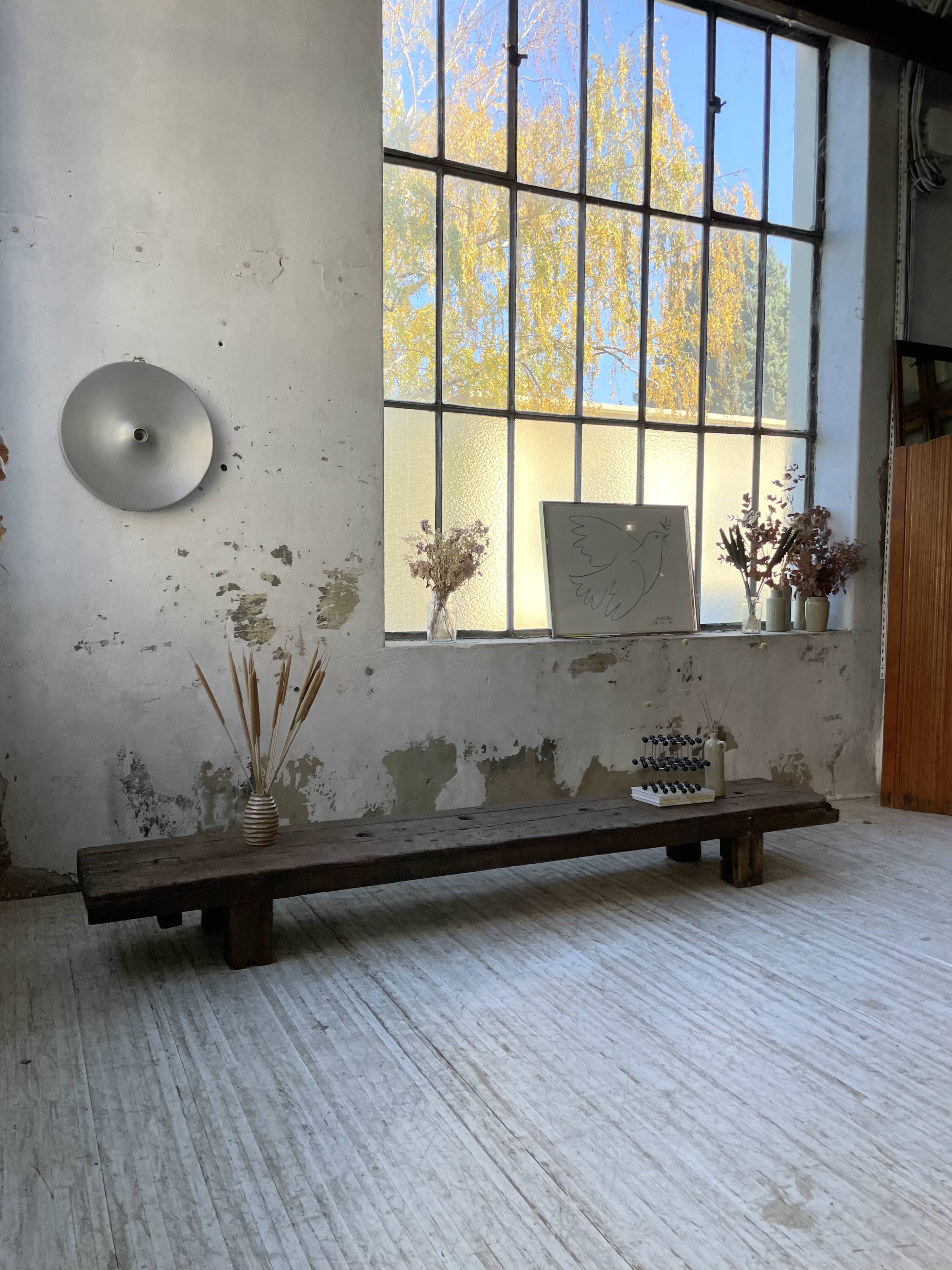 Workbench bench coffee table solid oak XXL