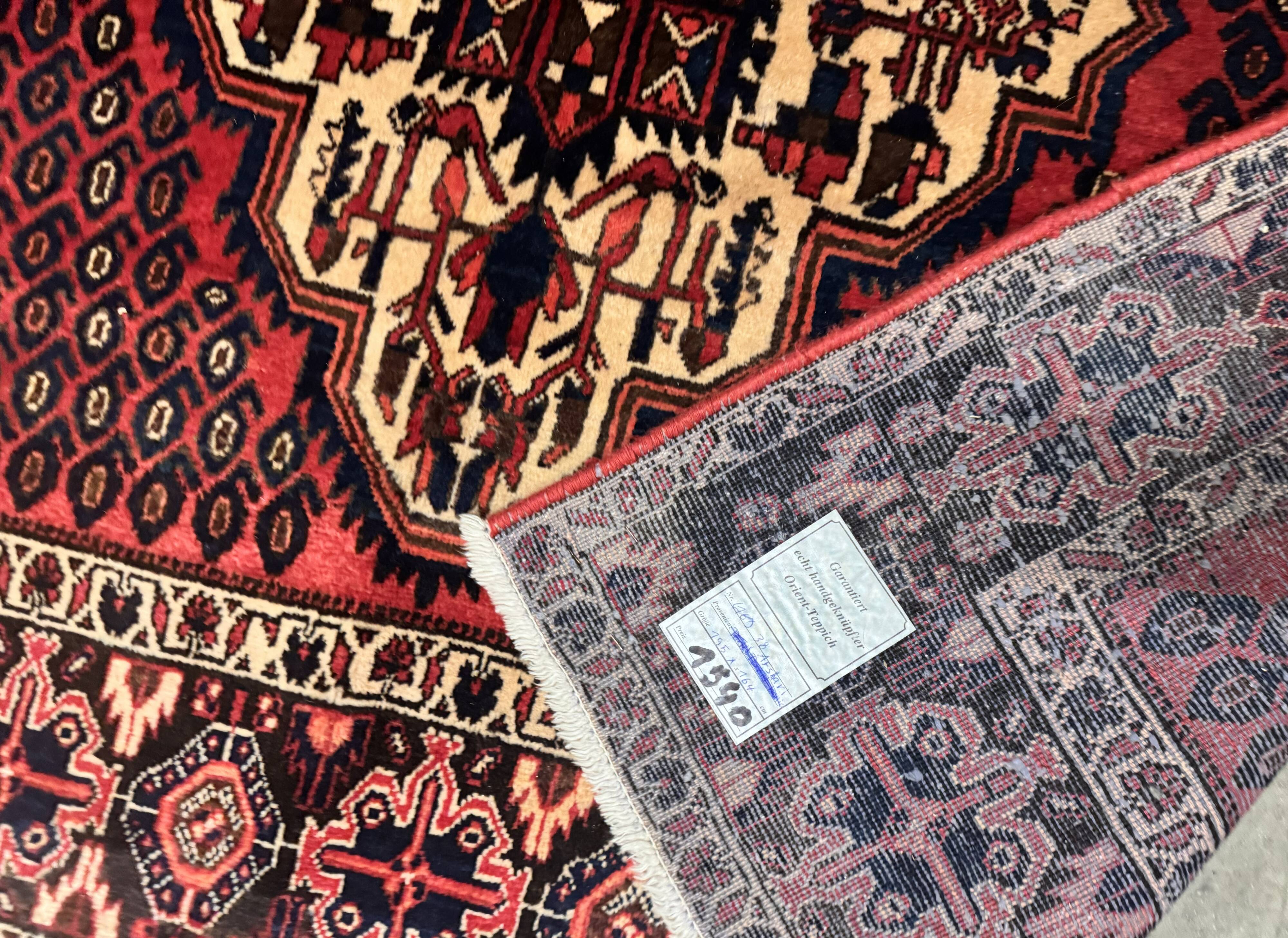 handmade Persian rug from Hamedan