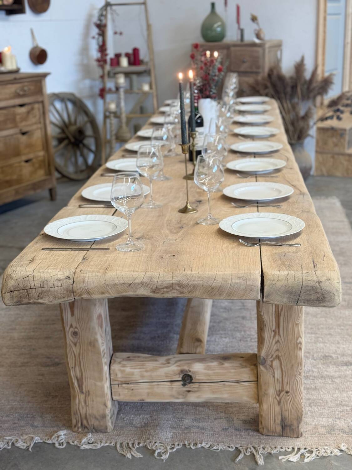 Very large renovated farmhouse table