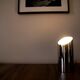 Small vintage chrome metal lamp