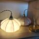 Duo de suspensions en Verre de Clichy rose