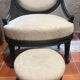 Napoleon III armchair with footrest