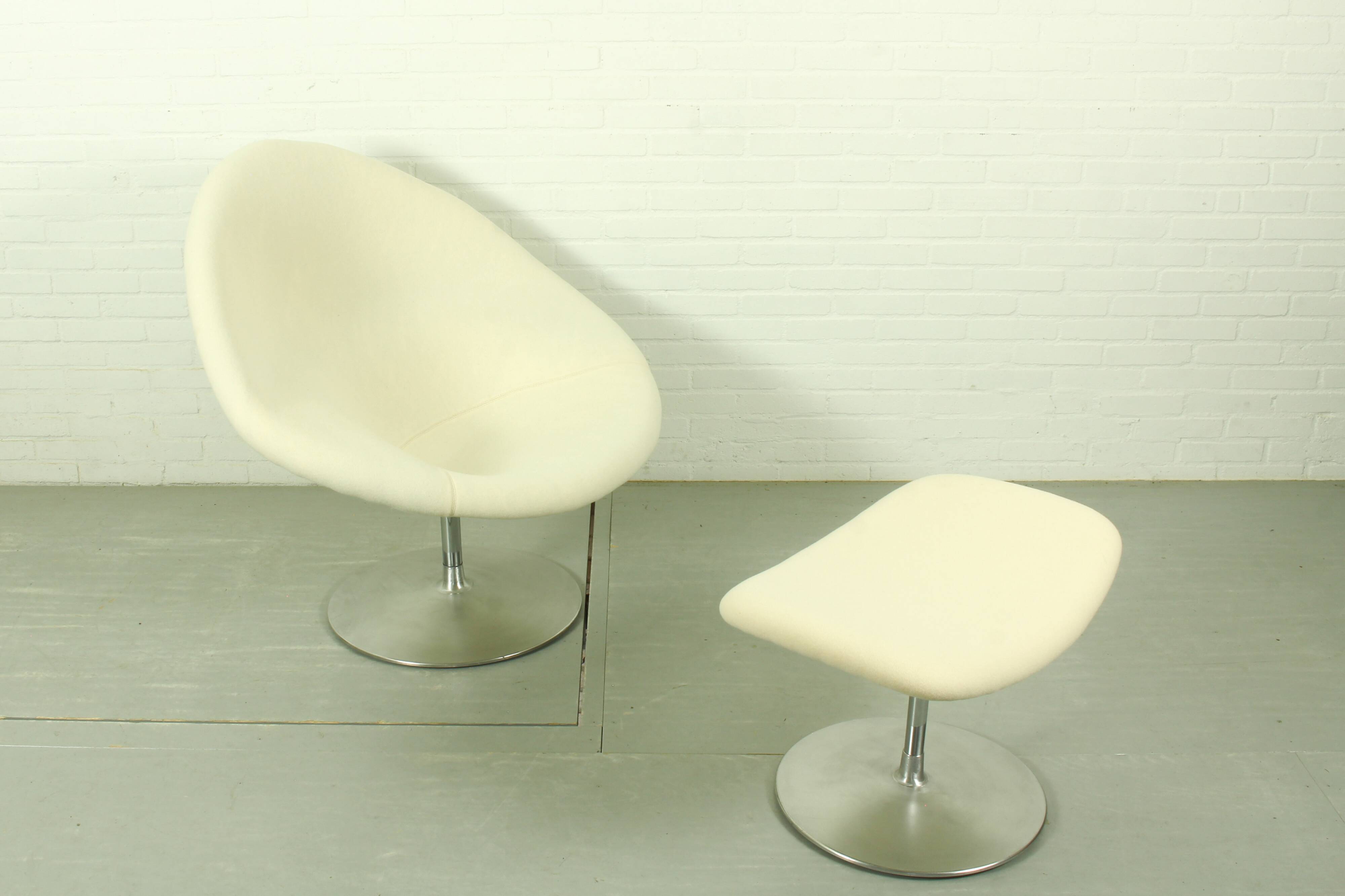 Iconic Pierre Paulin "Globe" Chair & Ottoman for Artifort