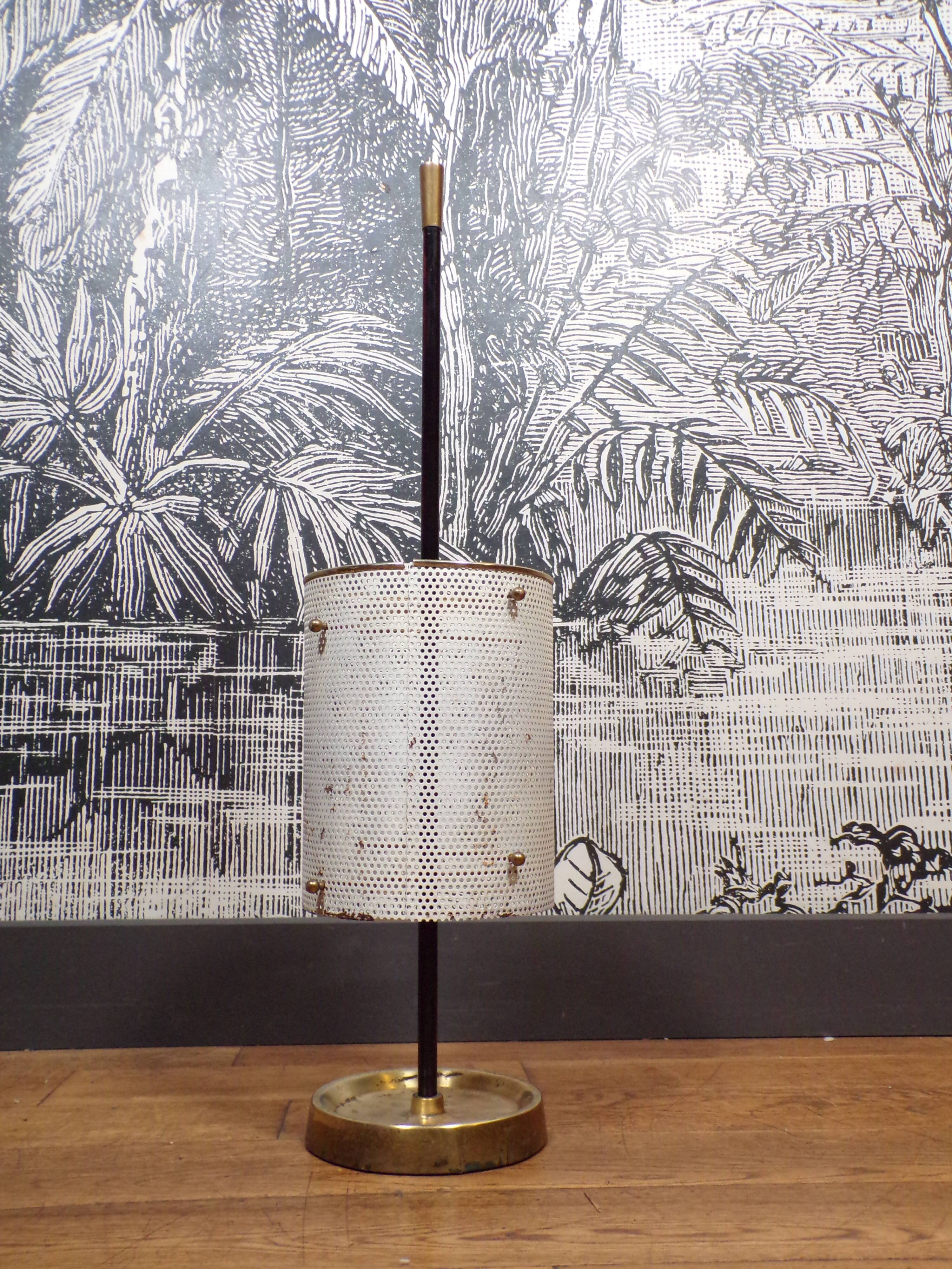 Porte-parapluie 1950 en tôle perforée