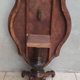Napoleon III violin table in burr walnut