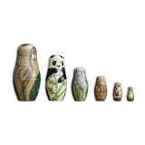 Russian dolls, matryoshka, animals