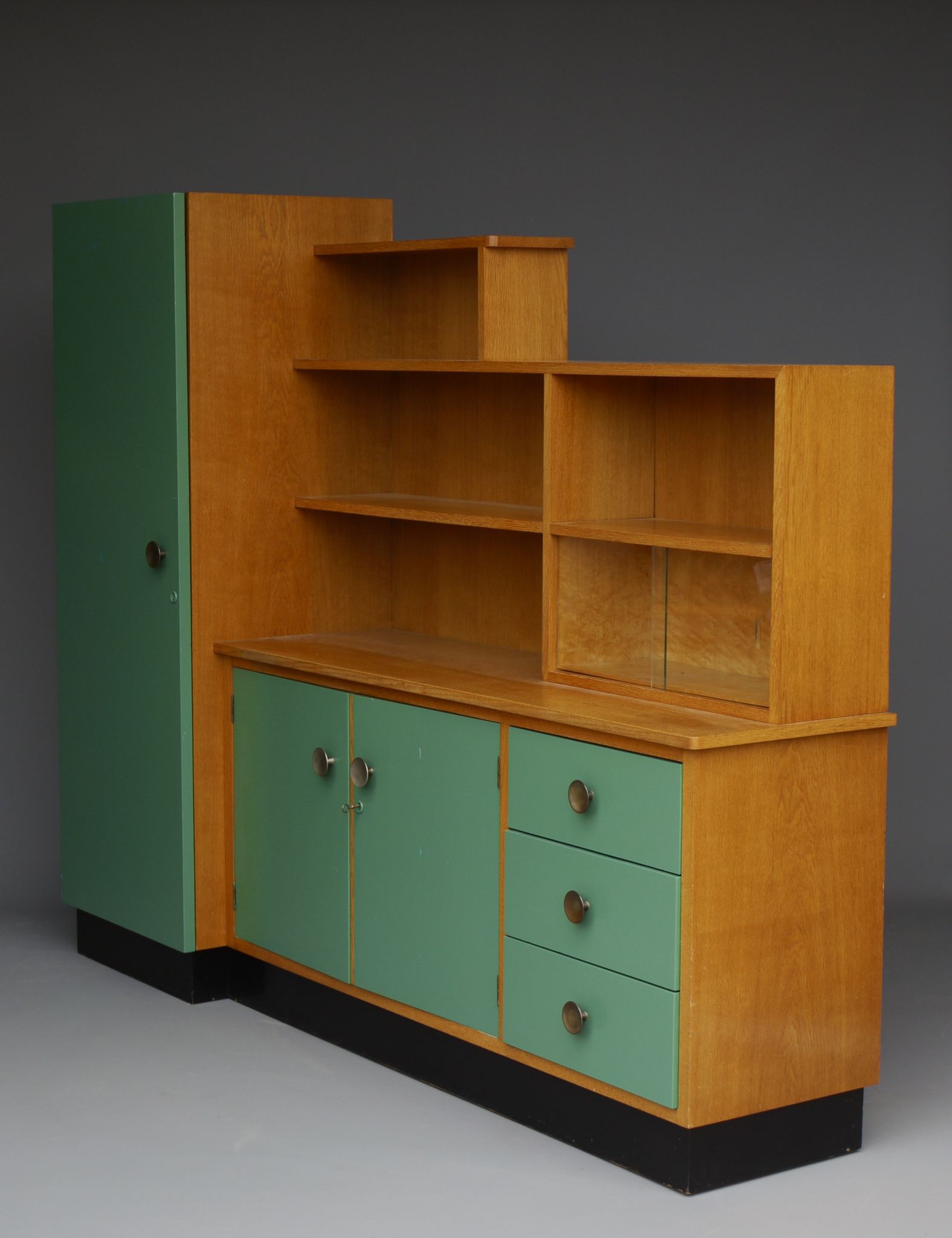 Multifunctional dutch modernist storage unit 1930s