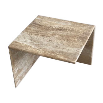 Modular travertine coffee table