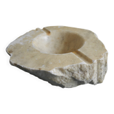 Grand cendrier ancien albâtre déco rétro vintage alabaster ashtray