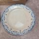 Set of 6 antique flat plates from Creil and Montereau, La Vallières service, 23 cm