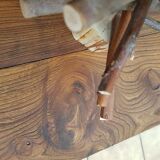 Raw wood/white chest