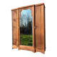 Armoire art déco en bois exotique