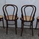 Lot of 4 chairs old bistro cyear