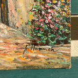 Mediterranean sunset oil on canvas signed