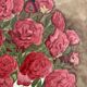 Watercolor with bouquet of roses