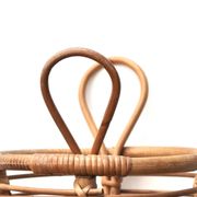 Umbrella stand with rattan and bamboo handles, 1970s