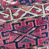 Ancient Turkmen Afghan Hatchlou handmade carpet 133x133 cm