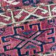 Ancient Turkmen Afghan Hatchlou handmade carpet 133x133 cm